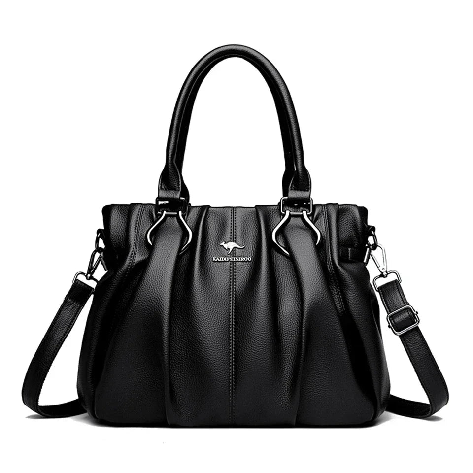 Renira Pleated Soft Tote - Vellegra