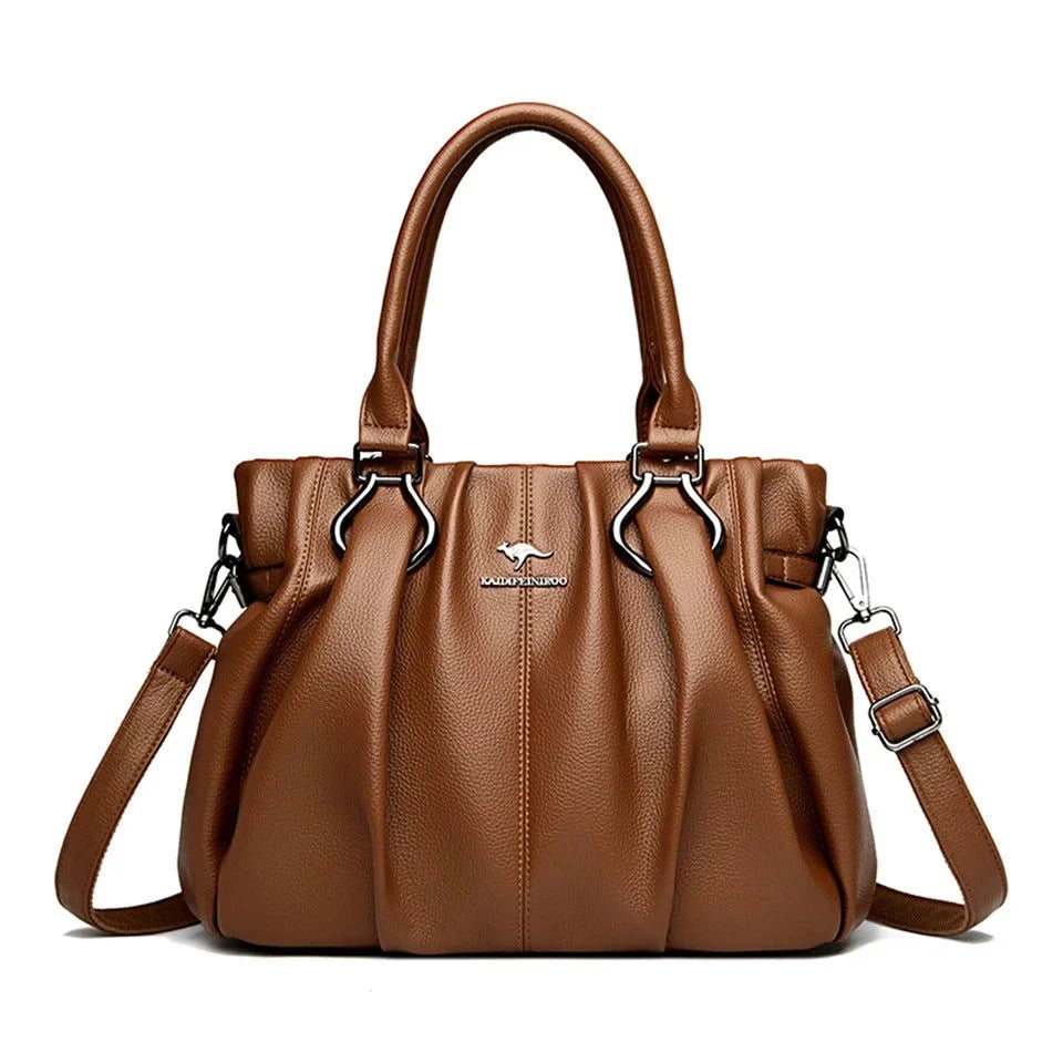 Renira Pleated Soft Tote - Vellegra