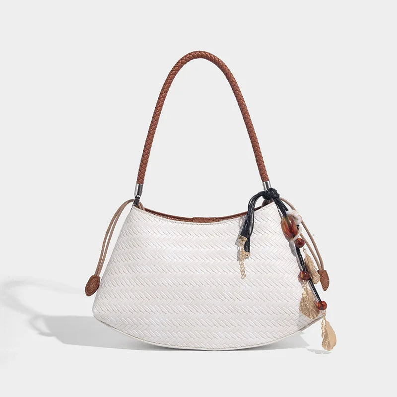 Selvaya Woven Hobo Bag – Boho Chic Shoulder Purse