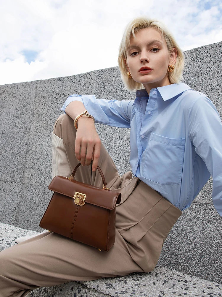 Avelline Leather Satchel