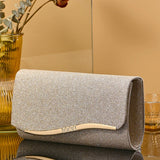 Noctelle Sequin Clutch – Evening Envelope Bag with Metallic Accent