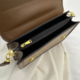 Lettrisse Flap Bag – Vintage-Inspired Crossbody with Monogram Print