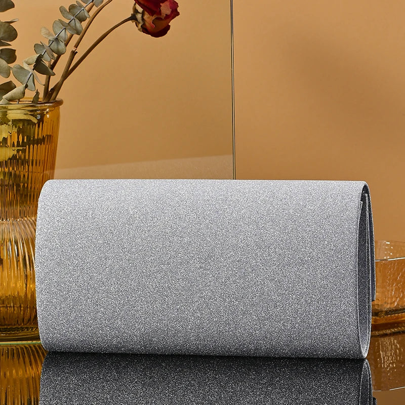 Noctelle Sequin Clutch – Evening Envelope Bag with Metallic Accent