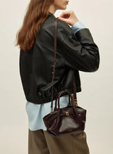 Mirette Sculpted Leather Tote
