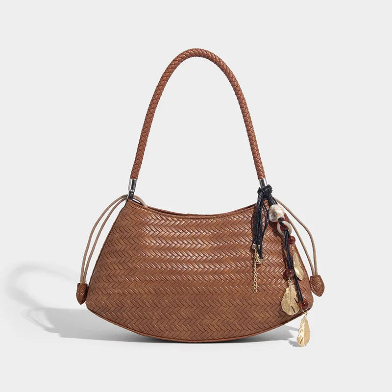 Selvaya Woven Hobo Bag – Boho Chic Shoulder Purse