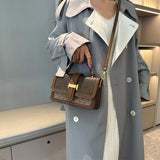 Lettrisse Flap Bag – Vintage-Inspired Crossbody with Monogram Print