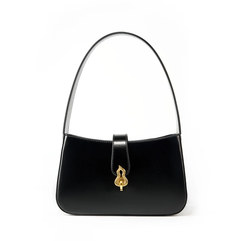 Lucéa Leather Shoulder Bag – Elegant Crescent Design for Daily Chic