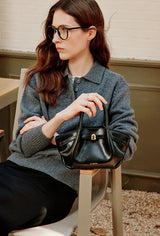 Mirette Sculpted Leather Tote