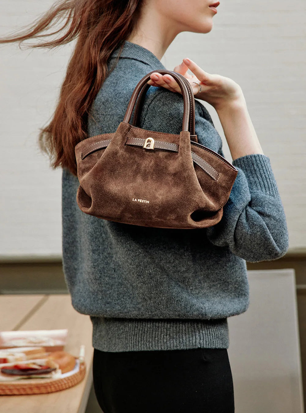 Mirette Sculpted Leather Tote