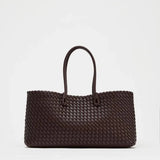 Savessa Woven Top Handle Tote for Everyday Elegance - Vellegra