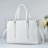 Mireva Structured Work Tote – Elegant PU Leather Office Bag