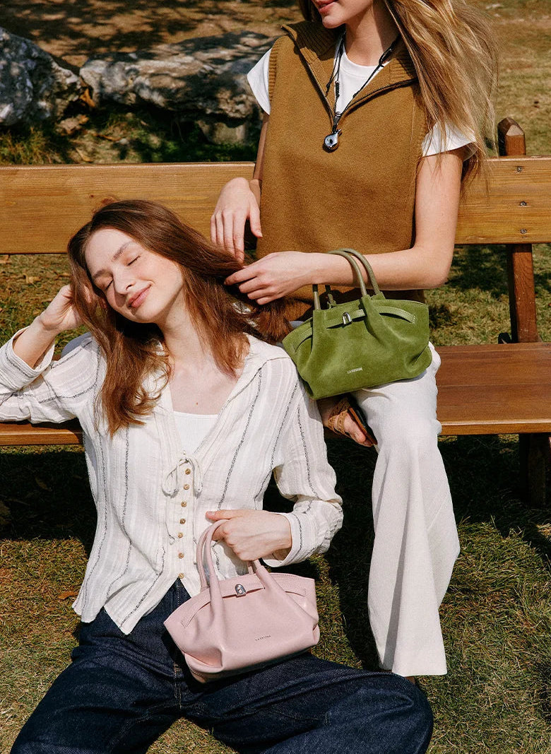 Mirette Sculpted Leather Tote