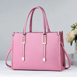 Mireva Structured Work Tote – Elegant PU Leather Office Bag