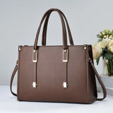 Mireva Structured Work Tote – Elegant PU Leather Office Bag