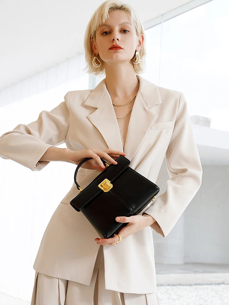 Avelline Leather Satchel
