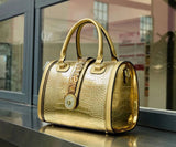 Seraphina Croc Boston Bag - Vellegra