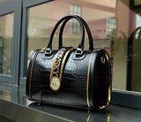 Seraphina Croc Boston Bag - Vellegra
