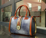Seraphina Croc Boston Bag - Vellegra