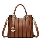 Serelune Panelled Leather Tote - Vellegra