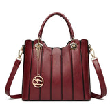 Serelune Panelled Leather Tote - Vellegra