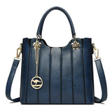 Serelune Panelled Leather Tote - Vellegra