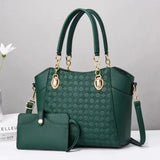 Serena Embossed Tote Set - Vellegra