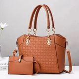 Serena Embossed Tote Set - Vellegra