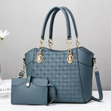 Serena Embossed Tote Set - Vellegra