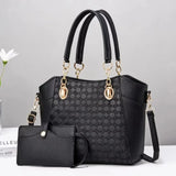Serena Embossed Tote Set - Vellegra