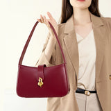 Lucéa Leather Shoulder Bag – Elegant Crescent Design for Daily Chic