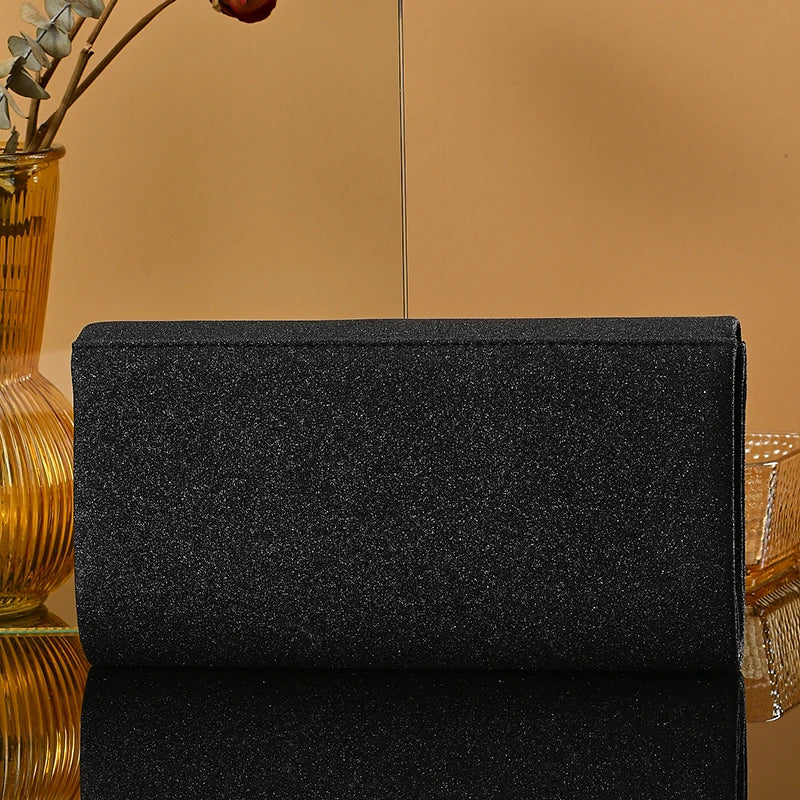 Noctelle Sequin Clutch – Evening Envelope Bag with Metallic Accent