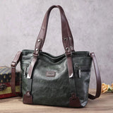 Sorellina Vintage Structured Leather Tote - Vellegra