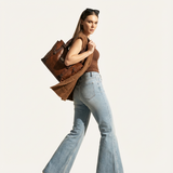 Sorellina Vintage Structured Leather Tote - Vellegra