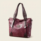 Sorellina Vintage Structured Leather Tote - Vellegra