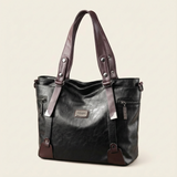 Sorellina Vintage Structured Leather Tote - Vellegra