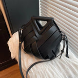 The Arletta Woven Shell Bag - Vellegra