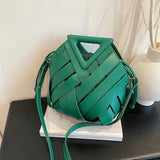 The Arletta Woven Shell Bag - Vellegra