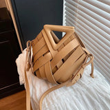 The Arletta Woven Shell Bag - Vellegra