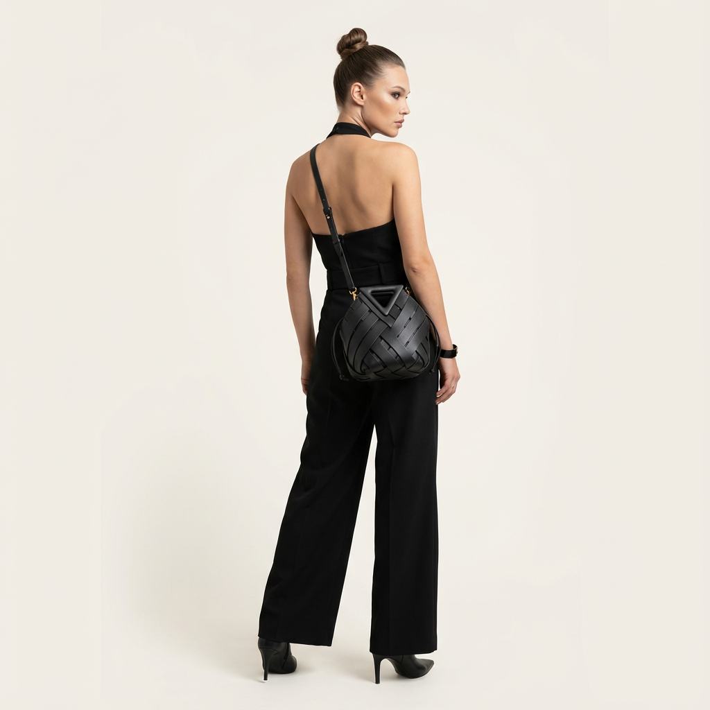 The Arletta Woven Shell Bag - Vellegra