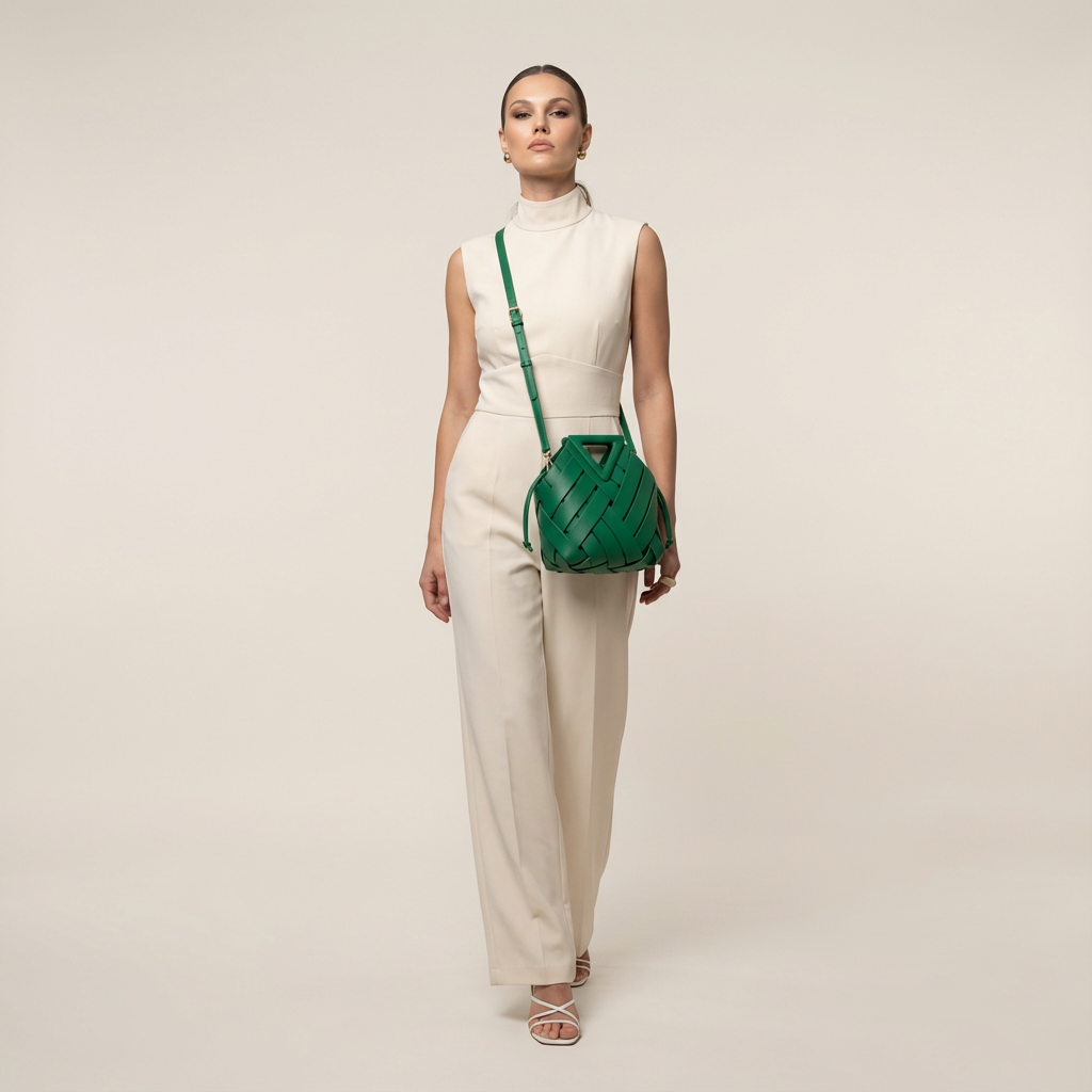 The Arletta Woven Shell Bag - Vellegra