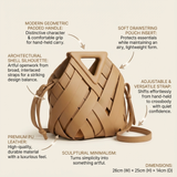 The Arletta Woven Shell Bag - Vellegra