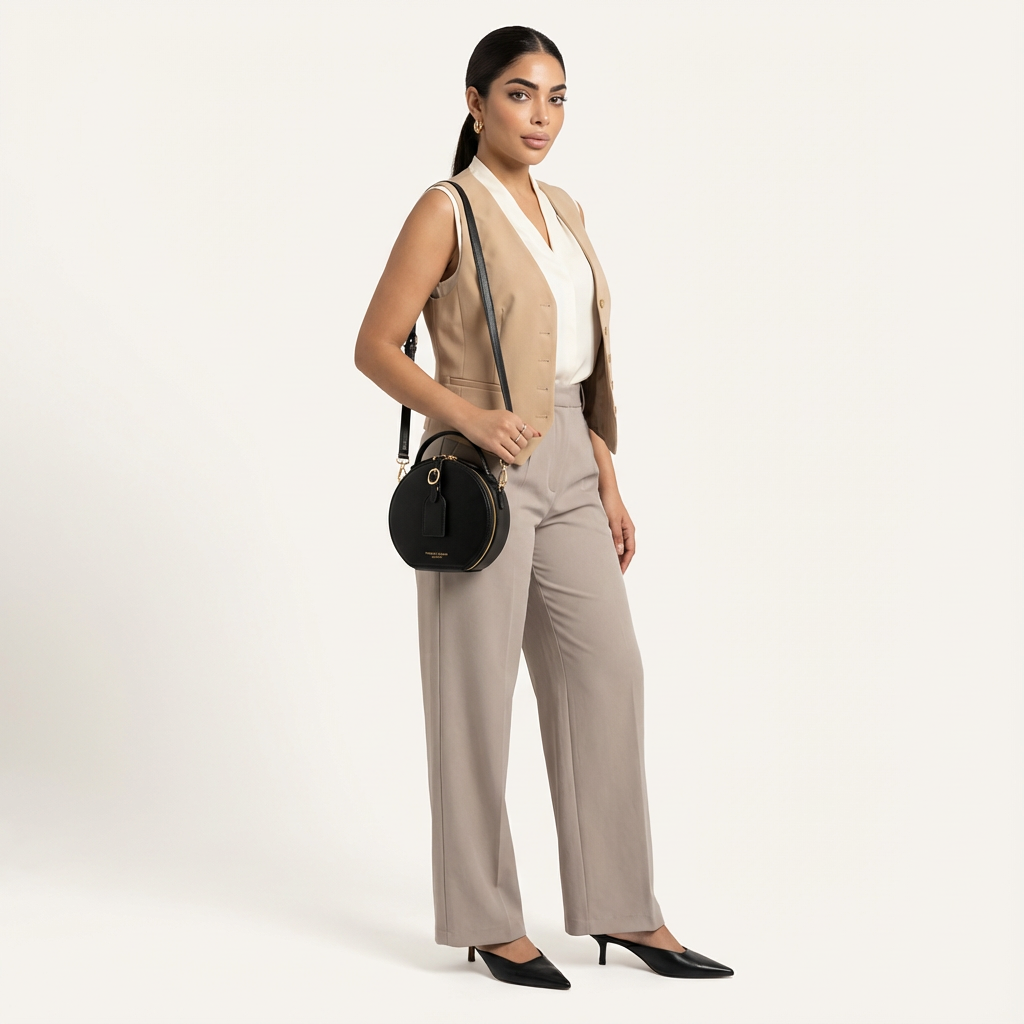 The Celestine Round Duo Bag - Vellegra