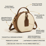 The Celestine Round Duo Bag - Vellegra