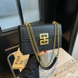 The Celvane Woven Chain Bag - Vellegra