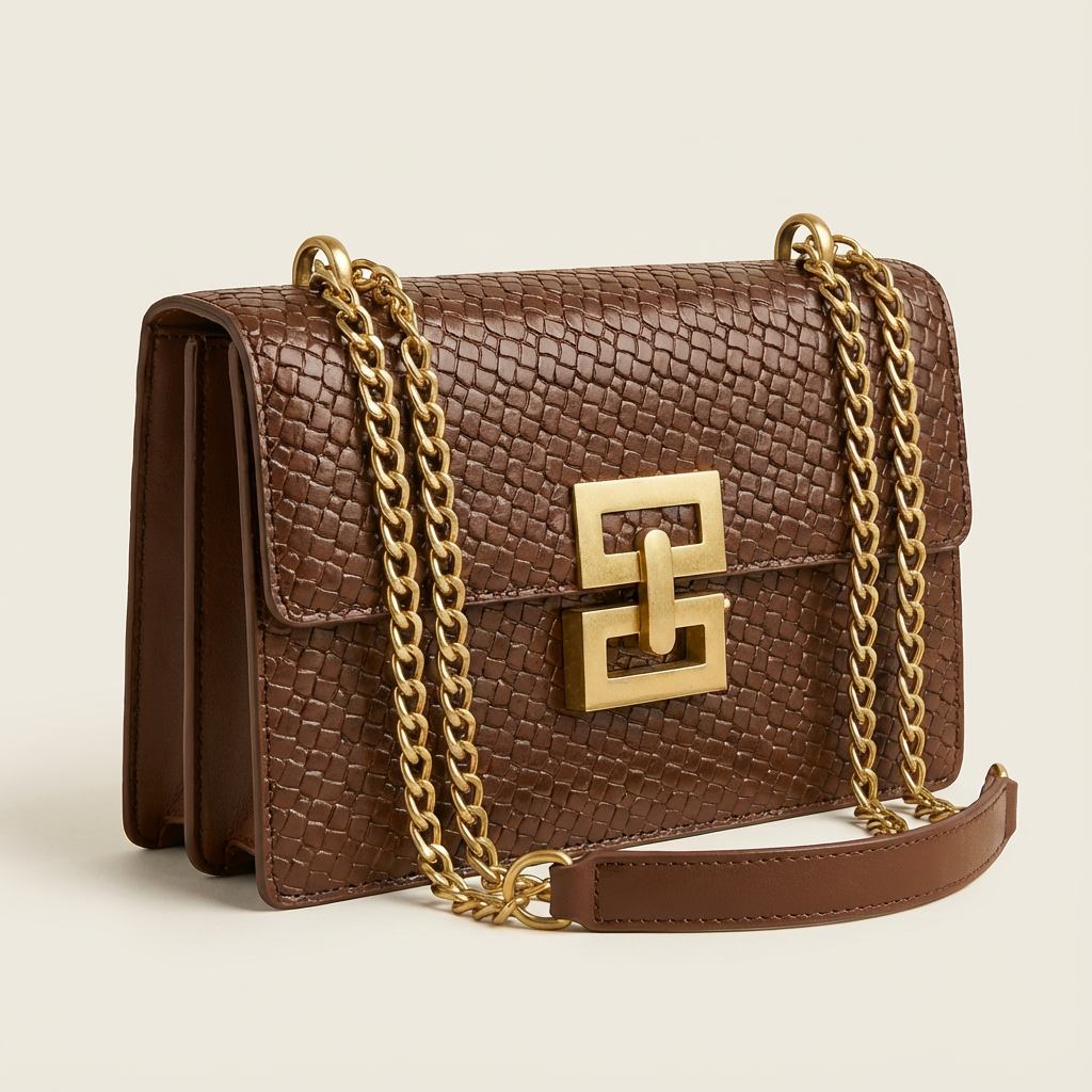 The Celvane Woven Chain Bag - Vellegra