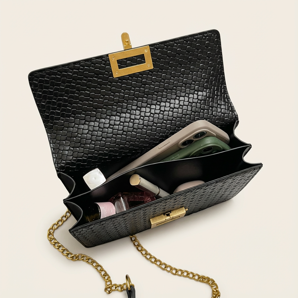 The Celvane Woven Chain Bag - Vellegra