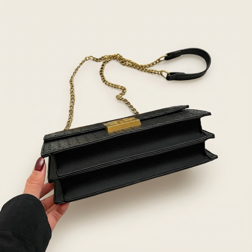 The Celvane Woven Chain Bag - Vellegra