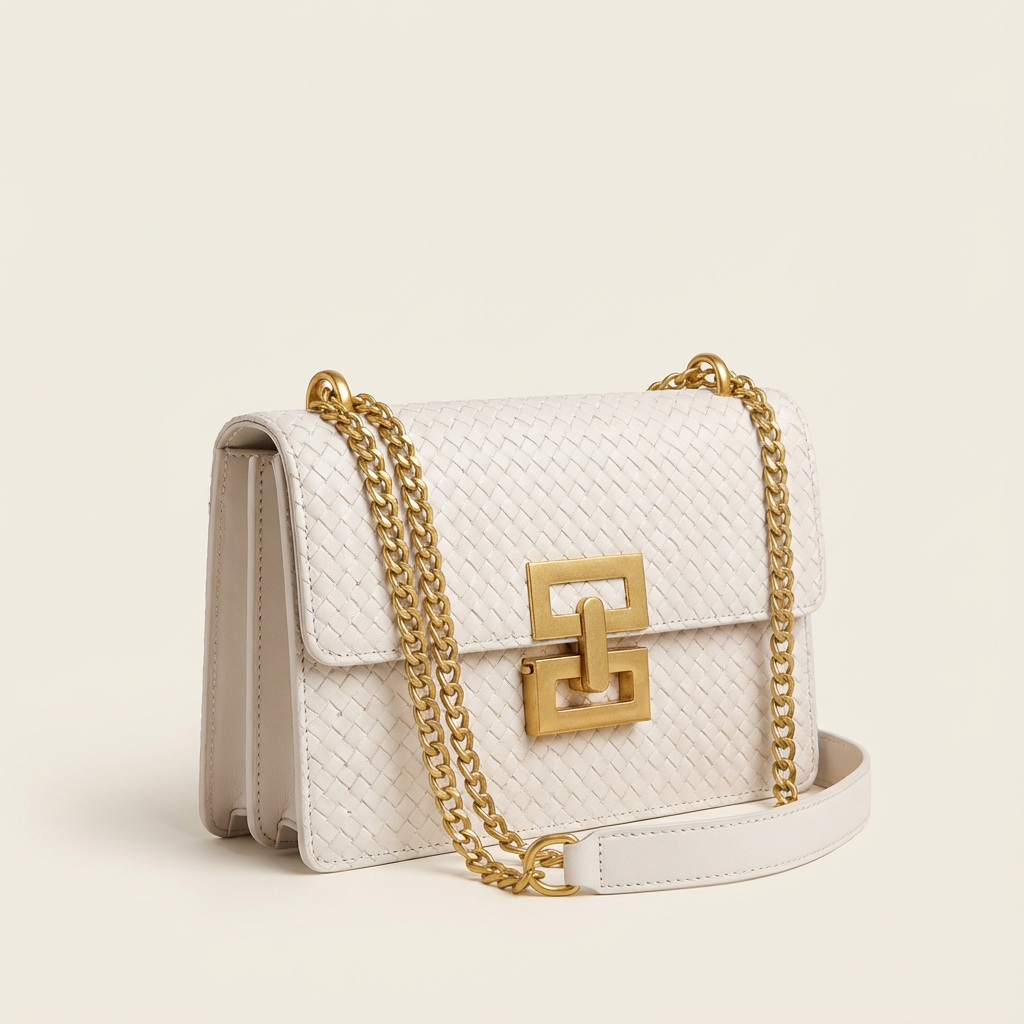 The Celvane Woven Chain Bag - Vellegra