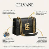 The Celvane Woven Chain Bag - Vellegra