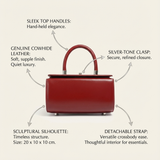 The Elenya Mini Boston Bag - Vellegra